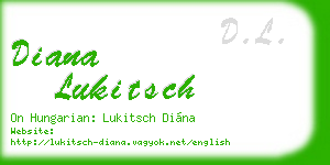diana lukitsch business card